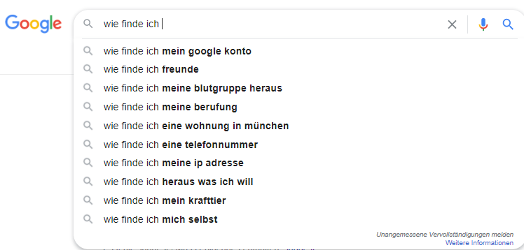 google suggest keywords