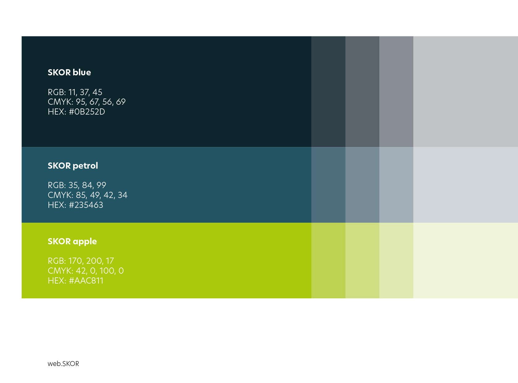 web.SKOR Corporate Design-Farben
